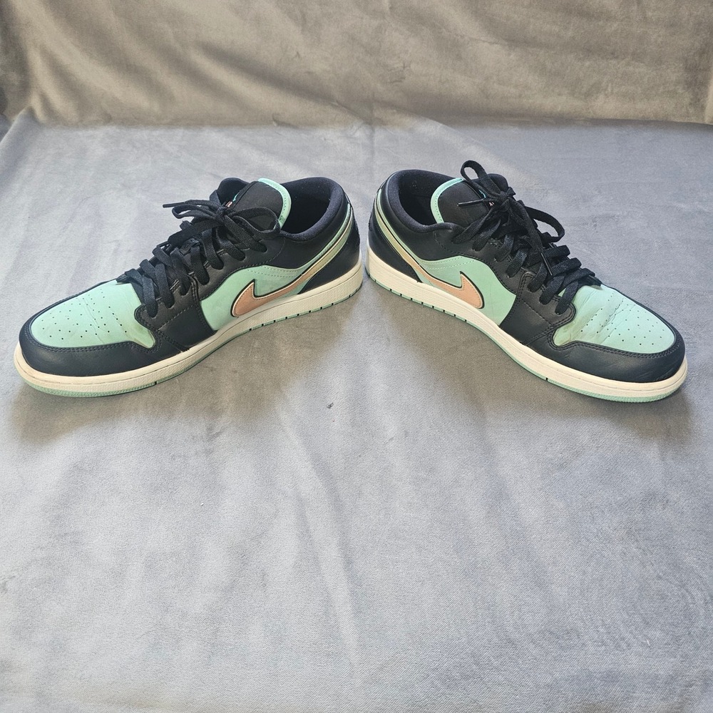 Air Jordan 1 Low SE Tropical Twist Mens 13 Black Turquoise - Picture 7 of 10